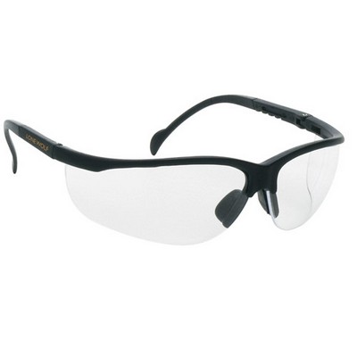 Clear Anti-Fog Wrap-Around Safety Glasses W/ Front/Side Protection